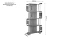 BS201 Helsinki Bookcase in Walnut by Jual - Price Crash Furniture