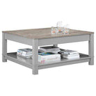 Carver Coffee Table in Grey and Weathered Oak by Dorel - Price Crash Furniture