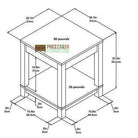 Carver End Table in Grey and Weathered Oak by Dorel - Price Crash Furniture