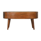 Chestnut Wave Coffee Table - Price Crash Furniture