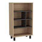 Core Harvard Display Bookcase in Grey & Washed Oak Effect - Price Crash Furniture