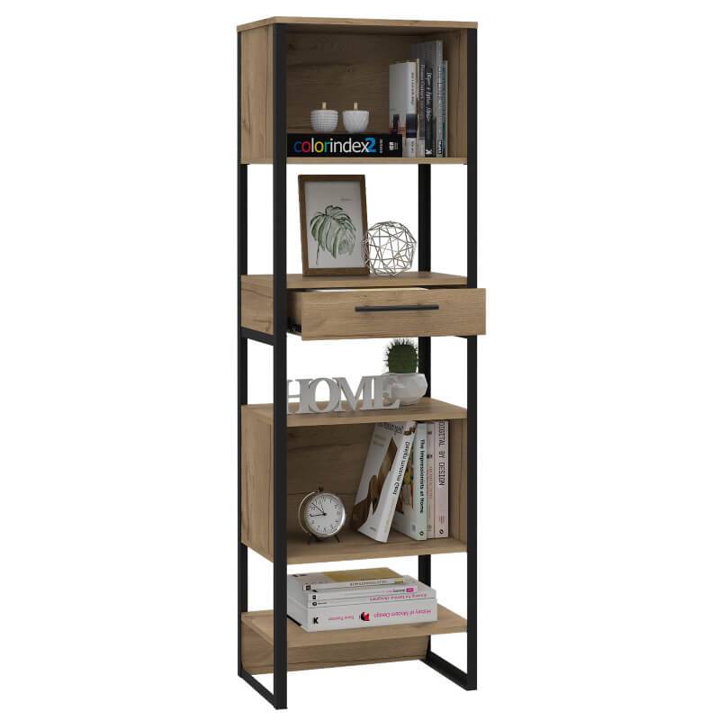 Core Products Brooklyn 1 Drawer Tall Narrow Bookcase - Price Crash Furniture