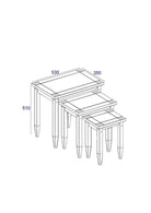 Core Products Corona Grey Washed Nest Of Tables - Price Crash Furniture