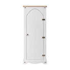 Core Products Corona White Waxed Vestry Cupboard - Price Crash Furniture