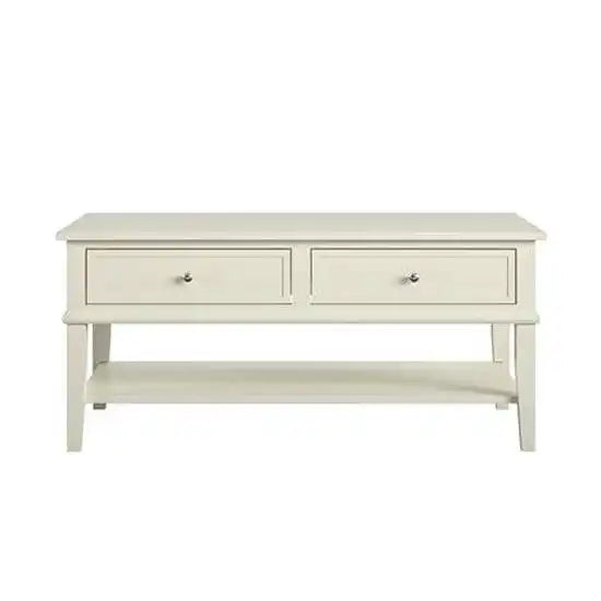 Franklin Wooden Coffee Table in White by Dorel - Price Crash Furniture