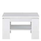 Fribo Small Coffee Table with Shelf in Alpine White - Price Crash Furniture