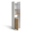 Function Plus Bookcase in White and Wotan Light Oak - Price Crash Furniture