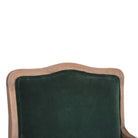 Green Velvet French Style Chair - Price Crash Furniture