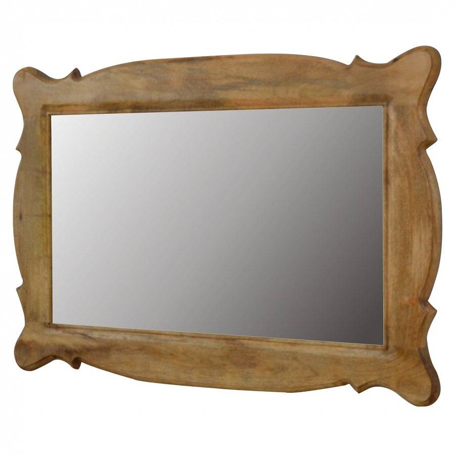 Hand Carved Oblong Mirror Frame - Price Crash Furniture