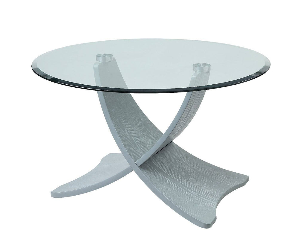 JF308 Siena Coffee Table in Grey and Glass by Jual - Price Crash Furniture