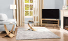JF309 Siena Lamp Table in Oak and Glass by Jual - Price Crash Furniture