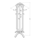 JF505 San Marino Coat Stand in Oak by Jual - Price Crash Furniture