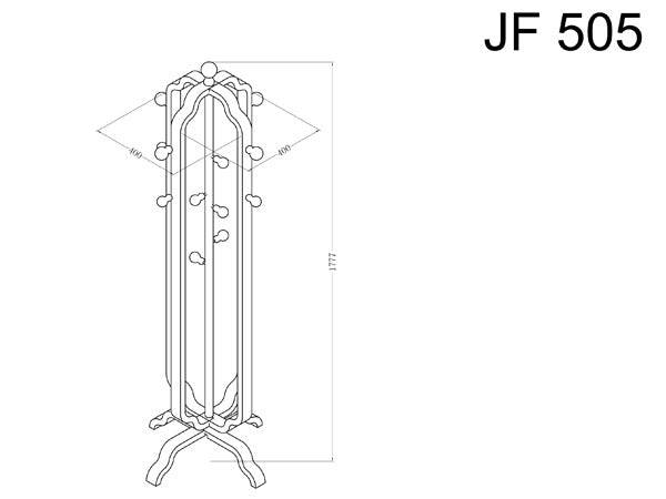 JF505 San Marino Coat Stand in Walnut by Jual - Price Crash Furniture