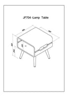 JF704 Havana Lamp Table in Walnut by Jual - Price Crash Furniture