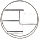 Large Circular Silver Wall Hanging Multi Shelf - Price Crash Furniture