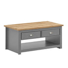 LISBON 3 PIECE LIVING ROOM SET CORNER TV UNIT, 1 DOOR SIDEBOARD, 2 DRAWER COFFEE TABLE GREY - Price Crash Furniture