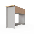 Lisbon console table with 2 drawers in grey & oak by TAD - Price Crash Furniture