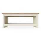 Lisbon coffee table in cream & oak by TAD - Price Crash Furniture