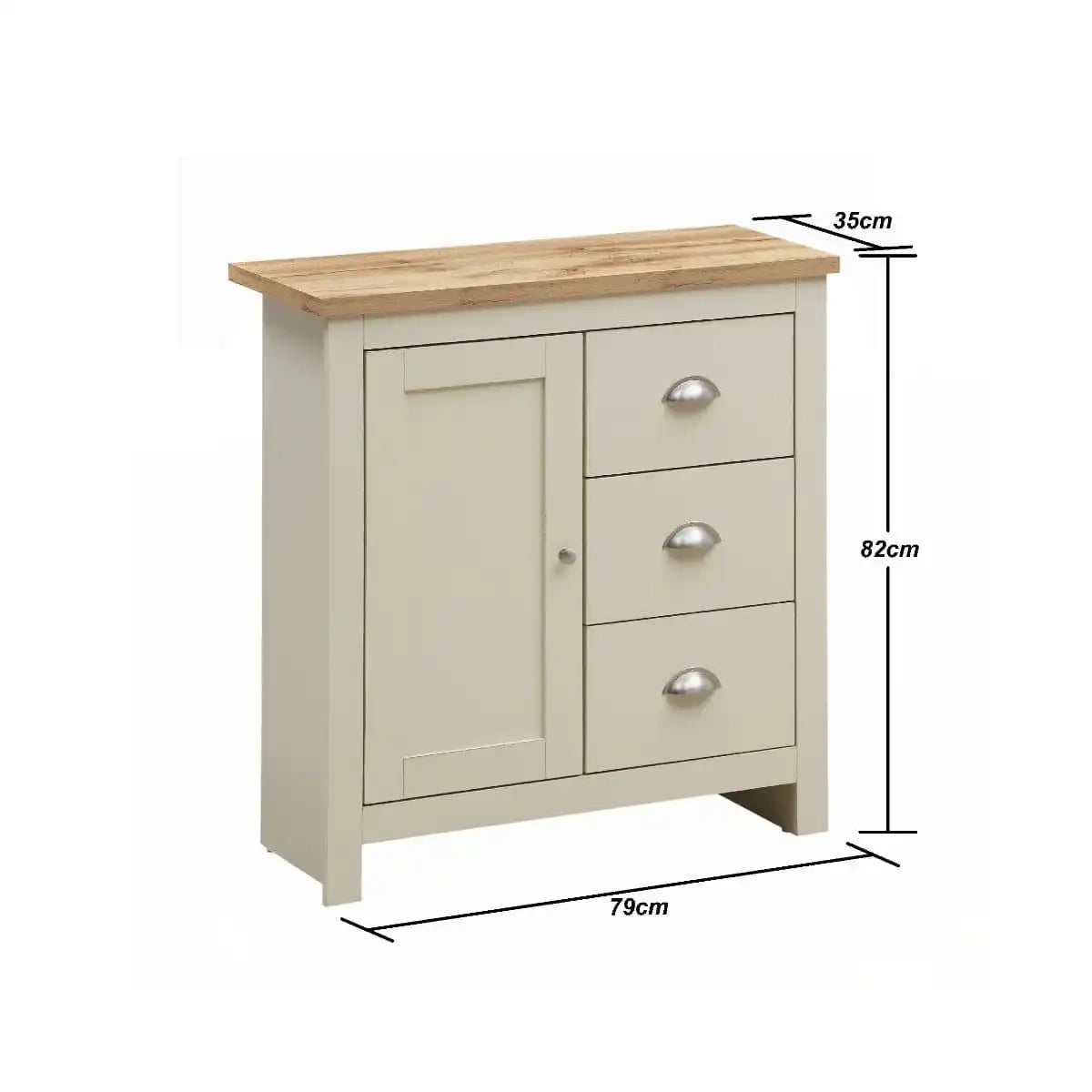 Lisbon Living 3 Piece Set: 1 Door TV Unit, 1 Door Sideboard, Coffee Table - Price Crash Furniture