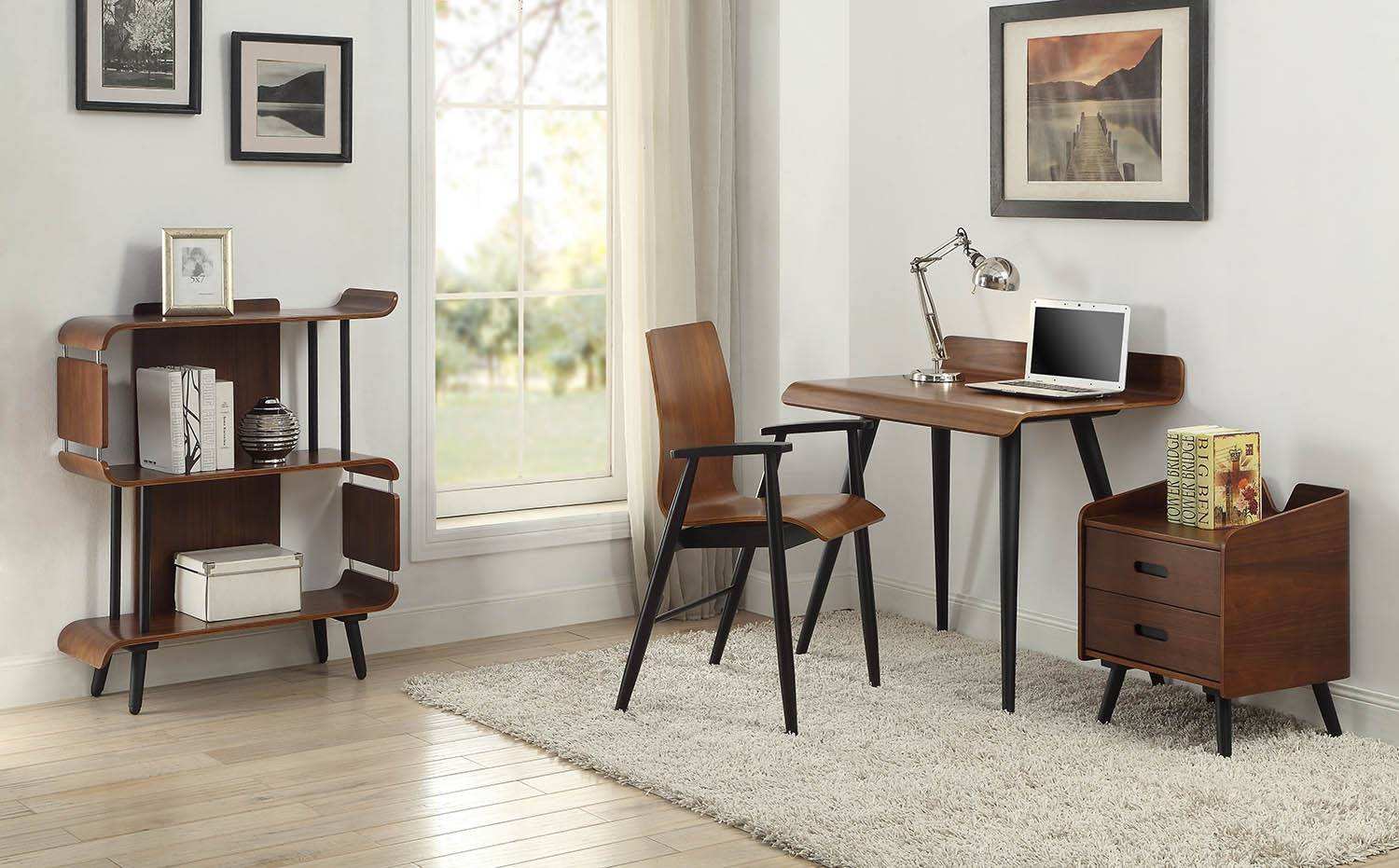 PC611 Vienna Short Book Case in Walnut by Jual - Price Crash Furniture