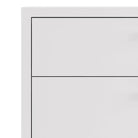 Prima Bookcase 2 Shelves with 2 Drawers and 2 Doors in White - Price Crash Furniture