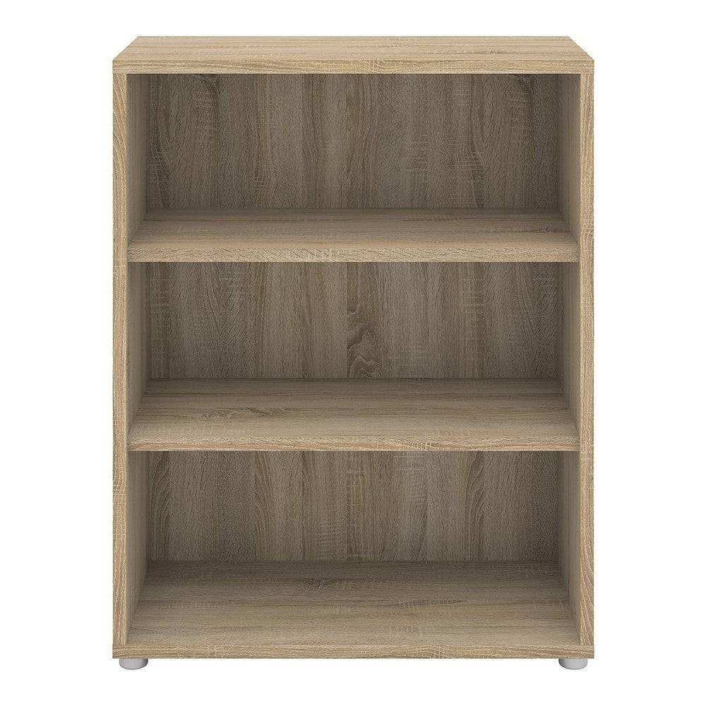 Prima Bookcase Shelving Unit 2 Shelves in Oak - Price Crash Furniture