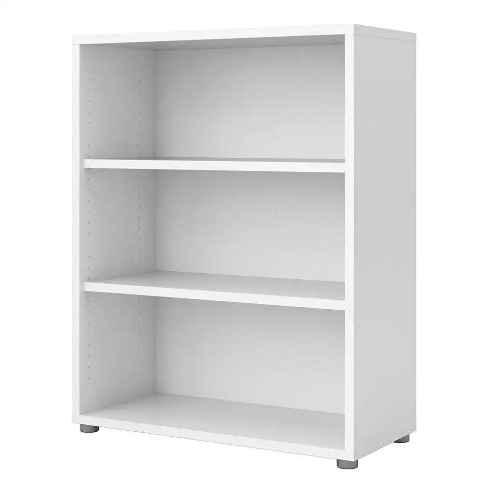 Prima Bookcase Shelving Unit 2 Shelves In White - Price Crash Furniture