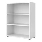 Prima Bookcase Shelving Unit 2 Shelves In White - Price Crash Furniture