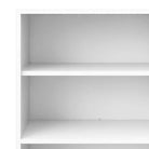 Prima Bookcase Shelving Unit 2 Shelves In White - Price Crash Furniture