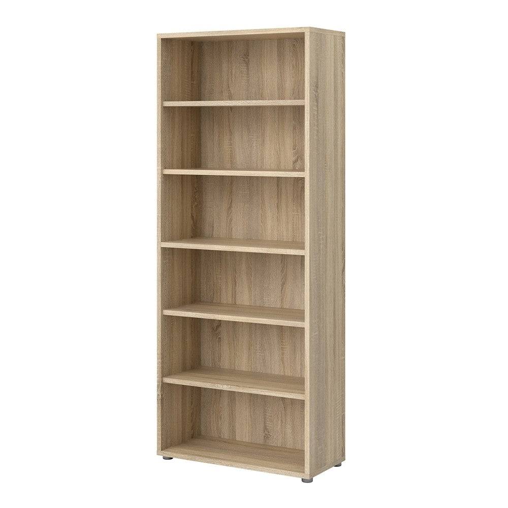 Prima Bookcase Shelving Unit 5 Shelves In Oak - Price Crash Furniture