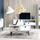 Ry Coffee Table with 1 Drawer in Matt White - Price Crash Furniture