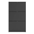 Shoe Cabinet: 4 compartments with 1 layer in White - Price Crash Furniture