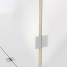 Shoe Cabinet: 4 compartments with 2 layers & 1 mirror door in Oak & Gloss White - Price Crash Furniture