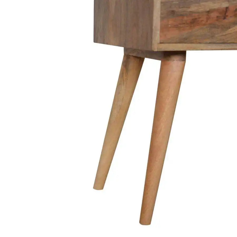 Sunrise Console Table in Oak-effect Mango Wood - Price Crash Furniture
