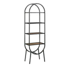 Teknik Boulevard Cafe Industrial Style Oval Bookcase - Price Crash Furniture