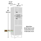 Teknik Canyon Lane Bookcase with Cupboard in Walnut and Oak - Price Crash Furniture