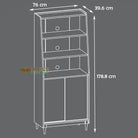 Teknik Hampstead Park Wide Bookcase with Storage Cupboard - Price Crash Furniture