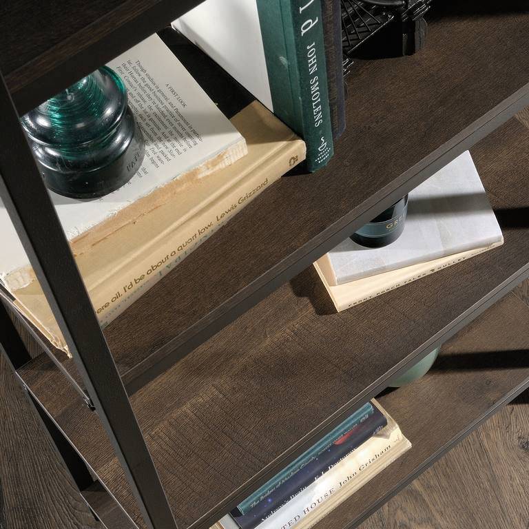 Teknik Industrial Style 4 Shelf Bookcase in Smoked Oak - Price Crash Furniture