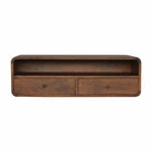 Wall Mounted 2 Drawer Console Table - Price Crash Furniture