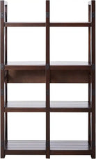 Wildwood Rustic Bookcase / Room Divider in Espresso by Dorel - Price Crash Furniture