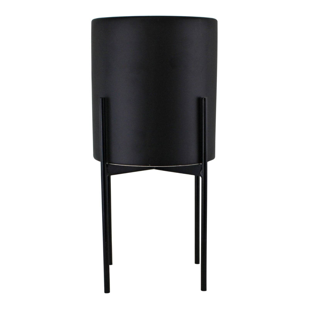 Black Planter Metal Stand 28cm - Indoor/Outdoor - Price Crash Furniture