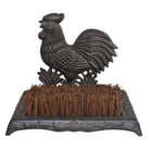 Cast Iron Garden Boot Brush, Cockerel Design - Price Crash Furniture