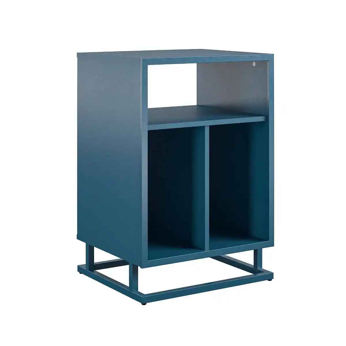 Novogratz Regal Turntable Stand in Bright Blue Finish - Price Crash Furniture