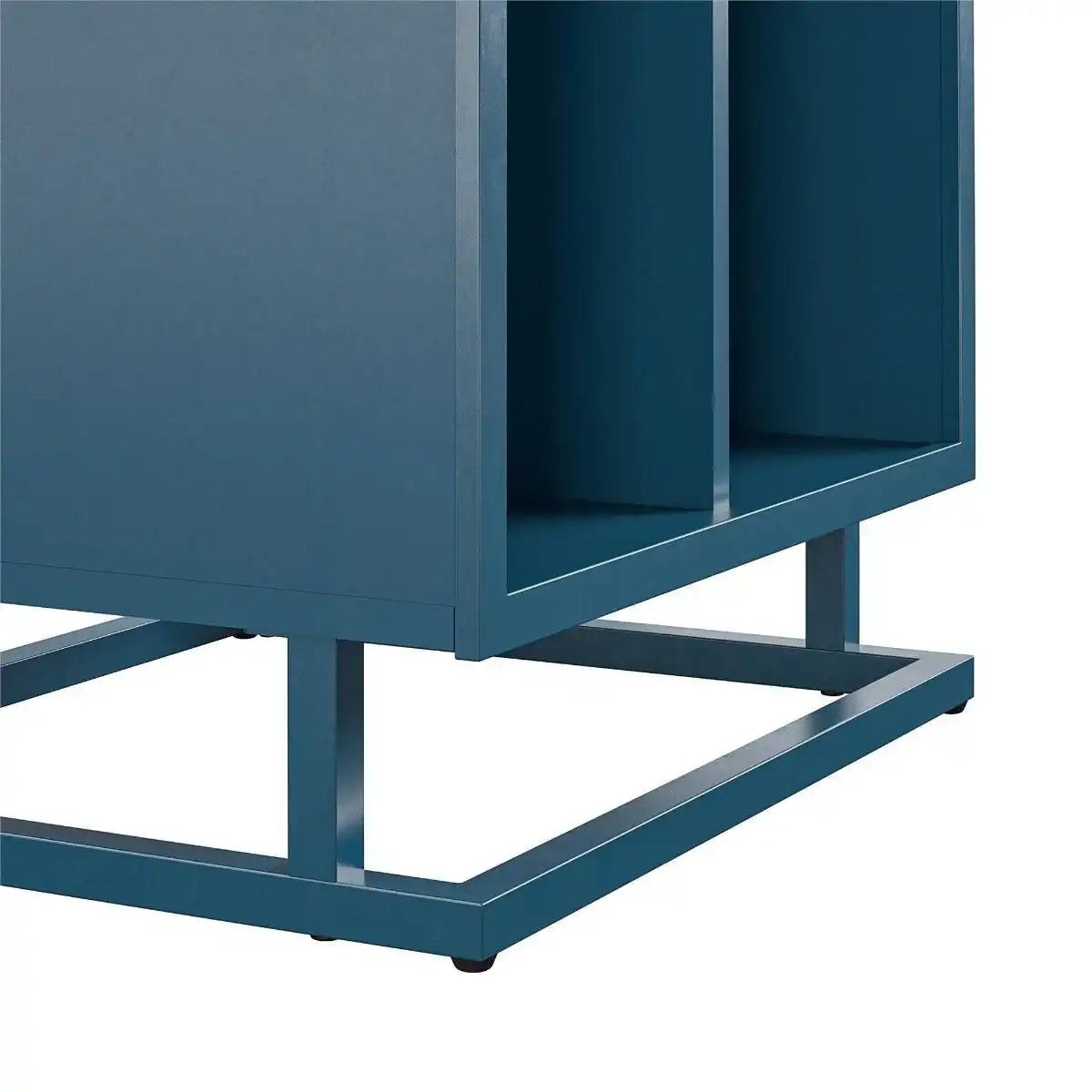 Novogratz Regal Turntable Stand in Bright Blue Finish - Price Crash Furniture