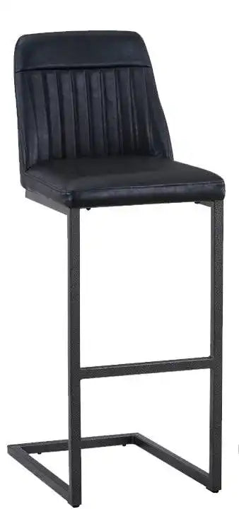 (VPR03G) Vintage Brown Leather Bar Stool (Pack of Two) - Price Crash Furniture