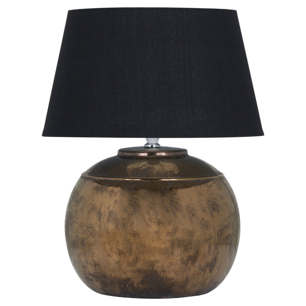 Regola Bronze Metallic Ceramic Table Lamp - Price Crash Furniture