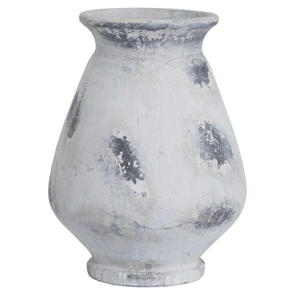 Naxos Large Antique White Vase - Price Crash Furniture