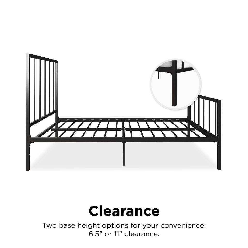 Features: Stella Metal King Size Bed in Black by Dorel at Price Crash Furniture. Also in Gold.