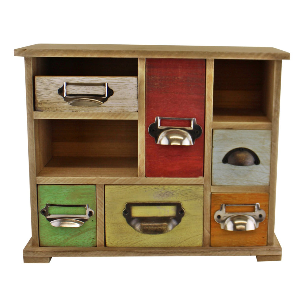 Multi Coloured Wooden Trinket Drawers - Price Crash Furniture
