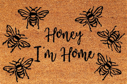 Coir Doormat with "Honey I'm Home" - Price Crash Furniture